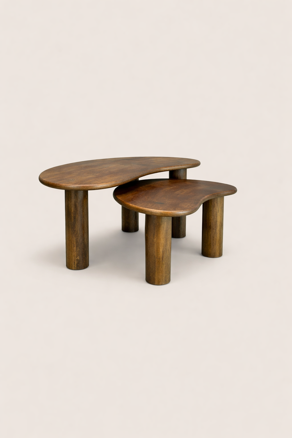 Salontafel Flora Brown - Organic | Set Van 2