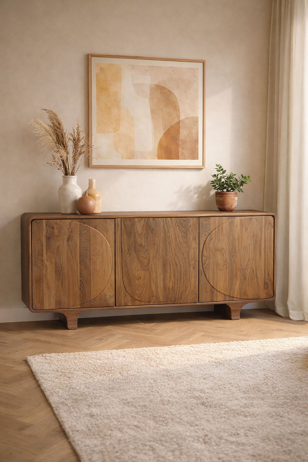 Dressoir Niva Brown - 3 Deurs | 160 cm