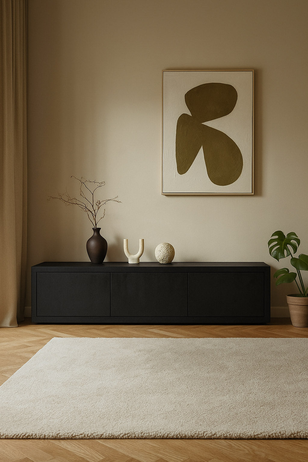 Tv Meubel Hugo Black | 160 cm