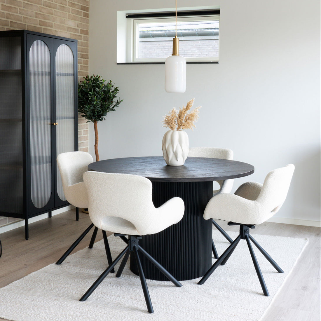 Amorim Dining Chair (Swivel) – Off-White By House Nordic (Set of 2)