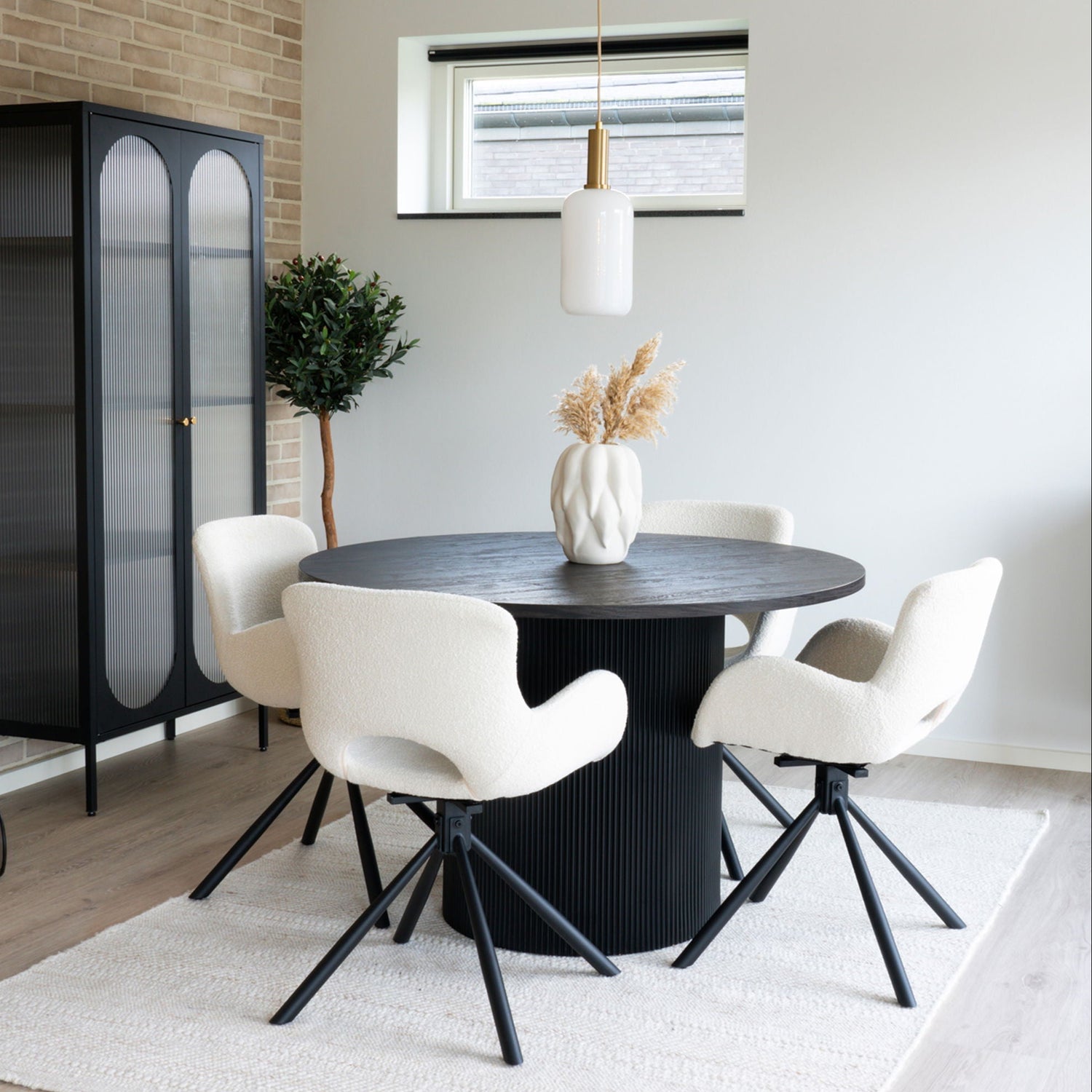 Amorim Eetkamerstoel (Draaibaar) – Gebroken wit Van House Nordic (Set van 2)