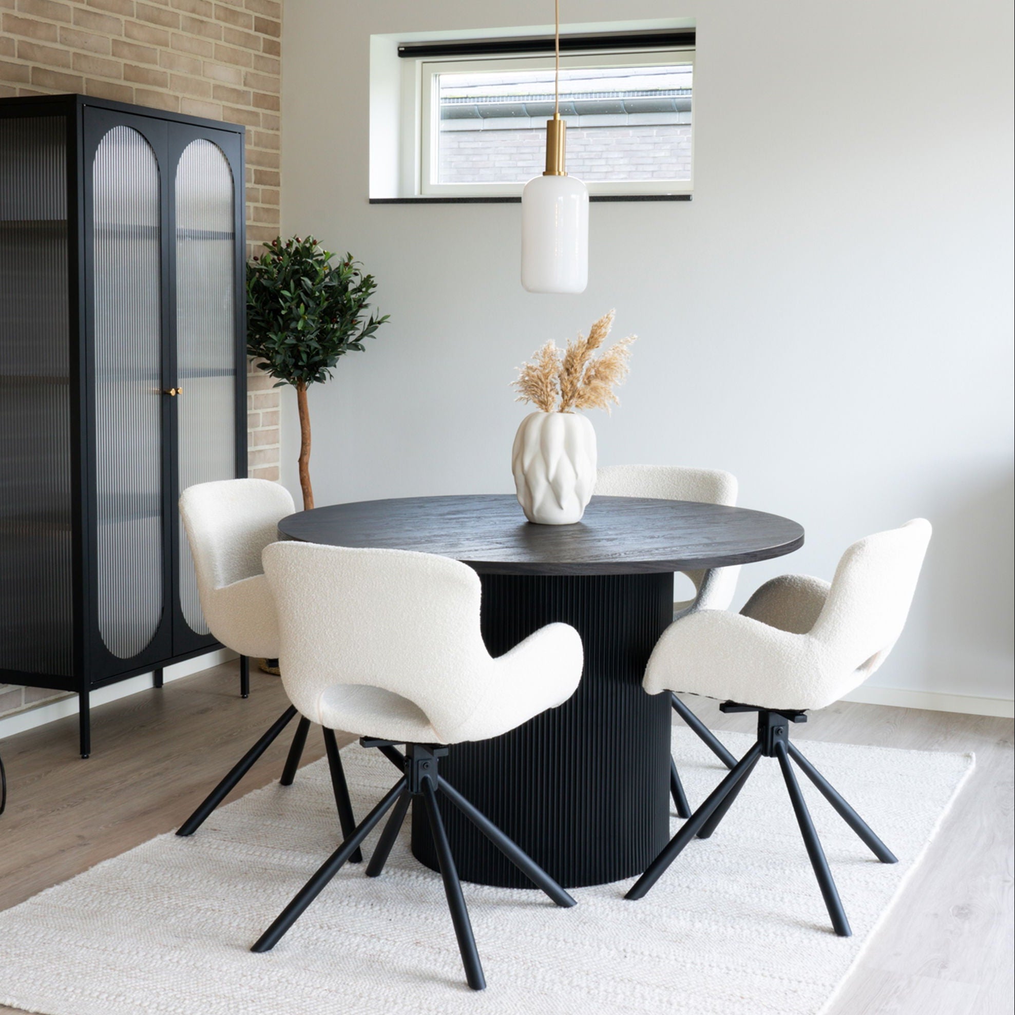 Amorim Eetkamerstoel (Draaibaar) – Gebroken wit Van House Nordic (Set van 2)