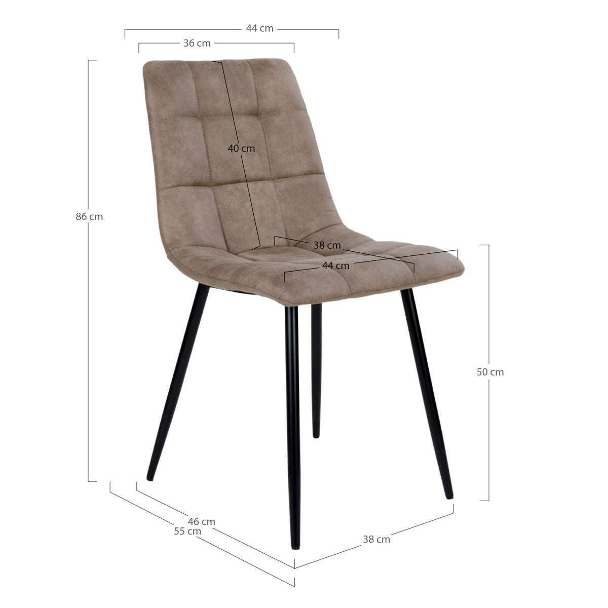 Middelfart Dining Chair – Light Brown by House Nordic (Set of 2)