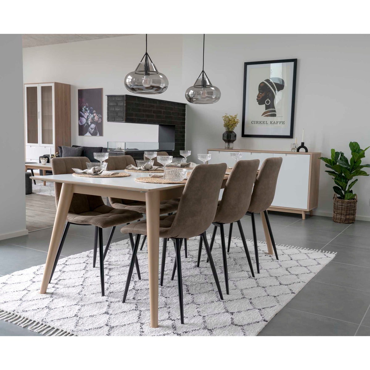 Middelfart Dining Chair – Light Brown by House Nordic (Set of 2)