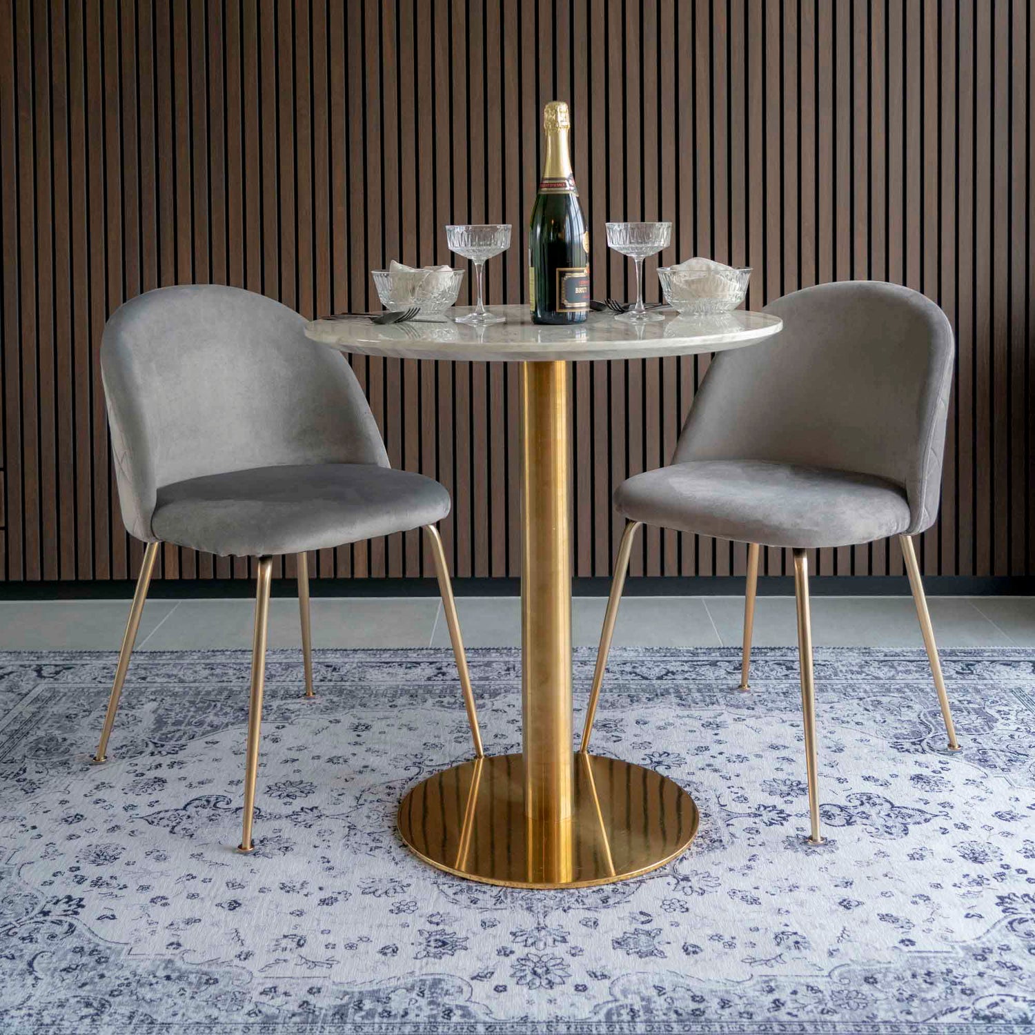 Geneve Dining Chair – Grey By House Nordic (Set of 2)