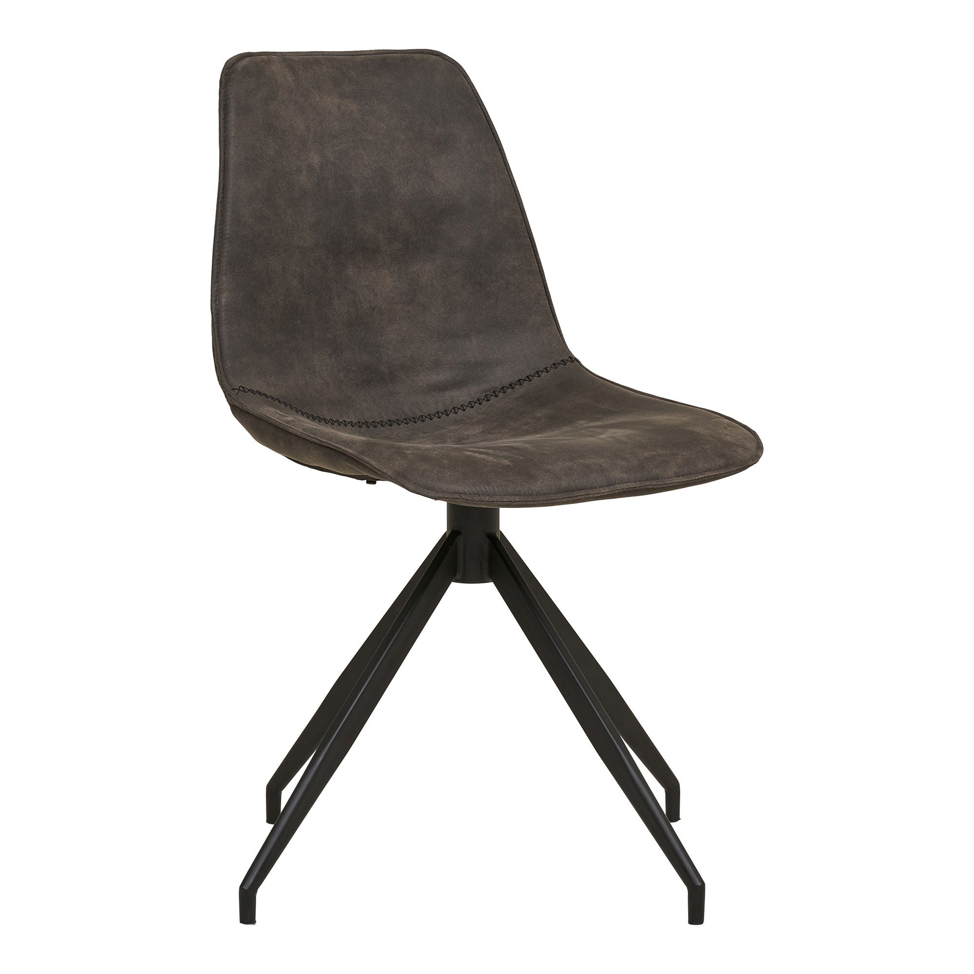 Monaco Swivel Dining Chair – Grey Microfiber By House Nordic (set of 2)