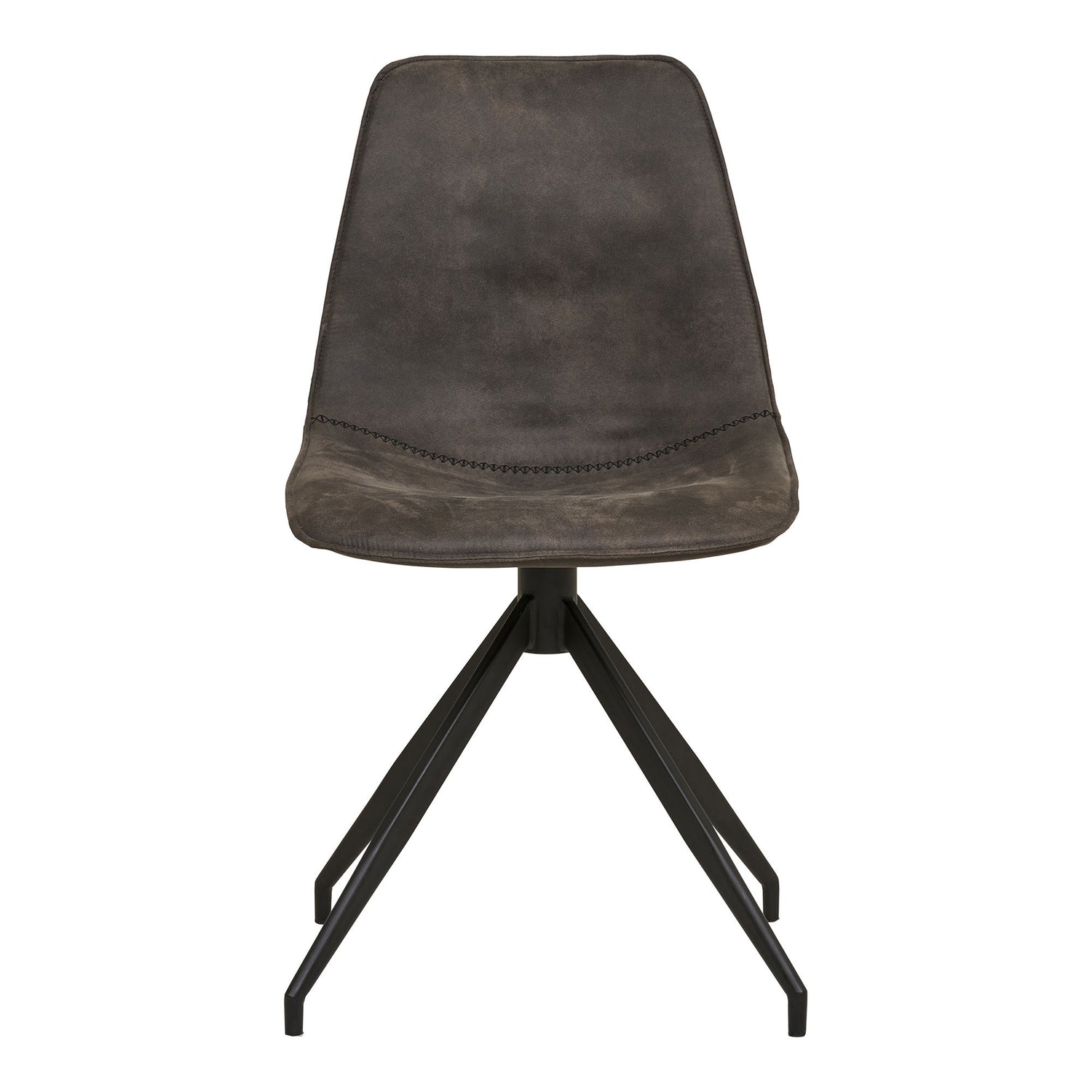 Monaco Swivel Dining Chair – Grey Microfiber By House Nordic (set of 2)