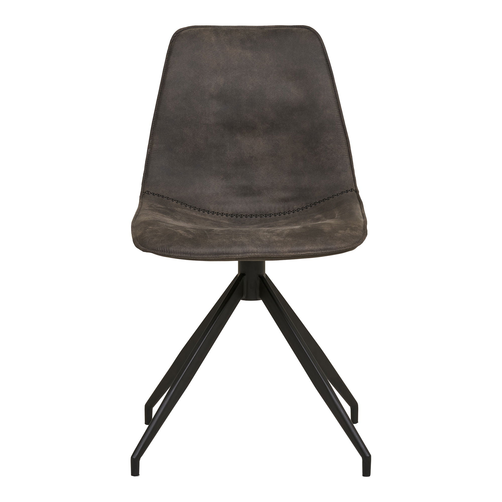 Monaco Swivel Dining Chair – Grey Microfiber By House Nordic (set of 2)