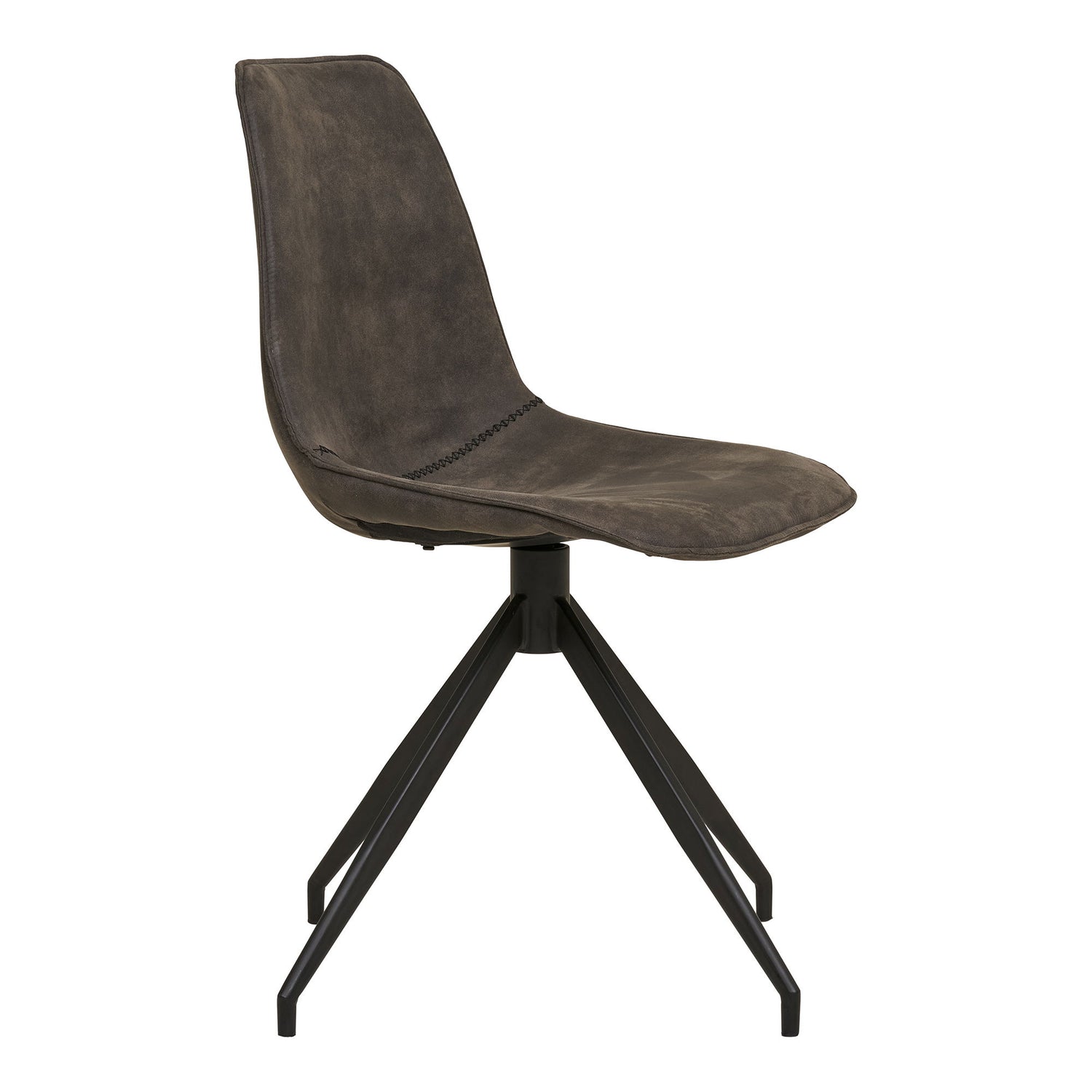 Monaco Swivel Dining Chair – Grey Microfiber By House Nordic (set of 2)