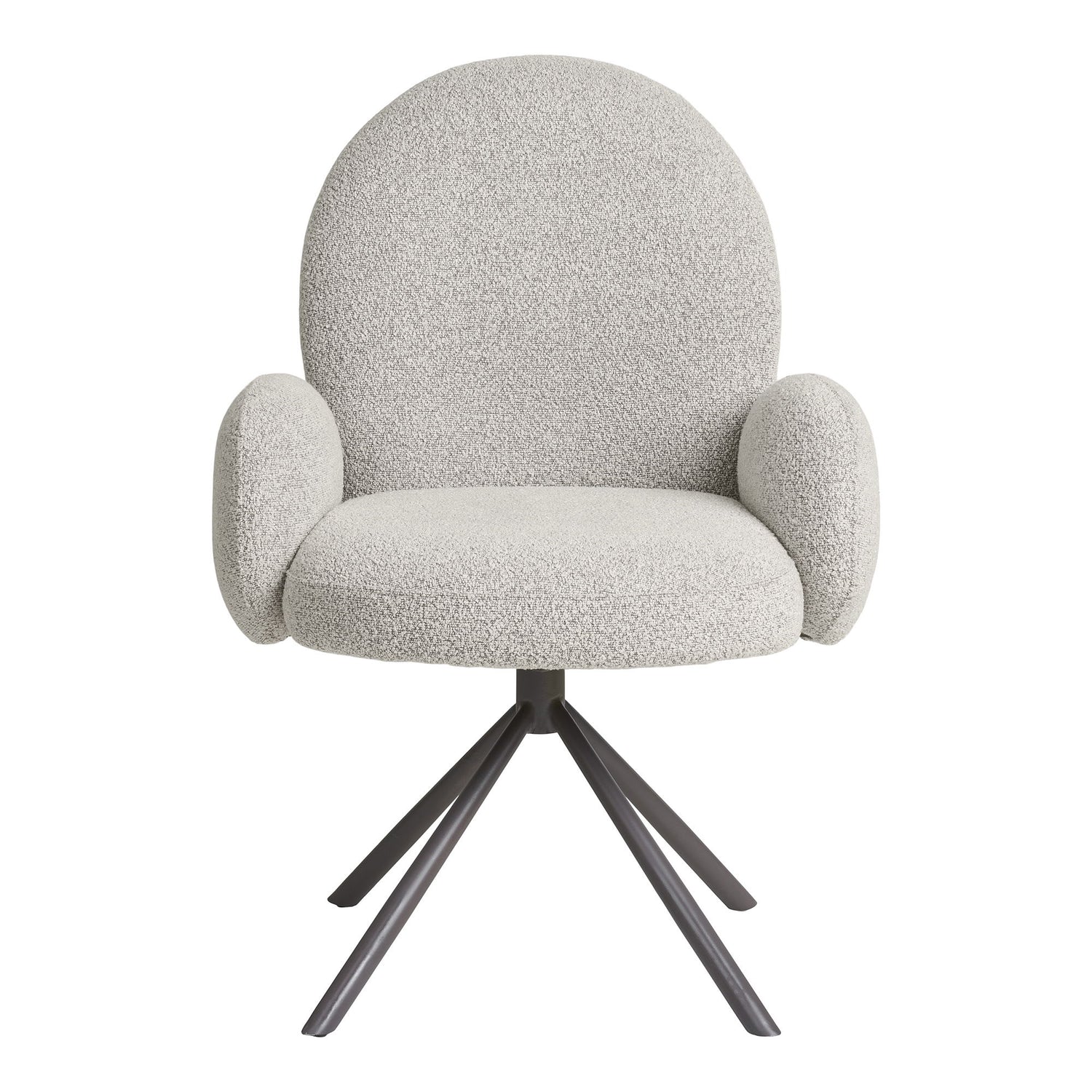 Lana Swivel Dining chair – Sand Bouclé By House Nordic