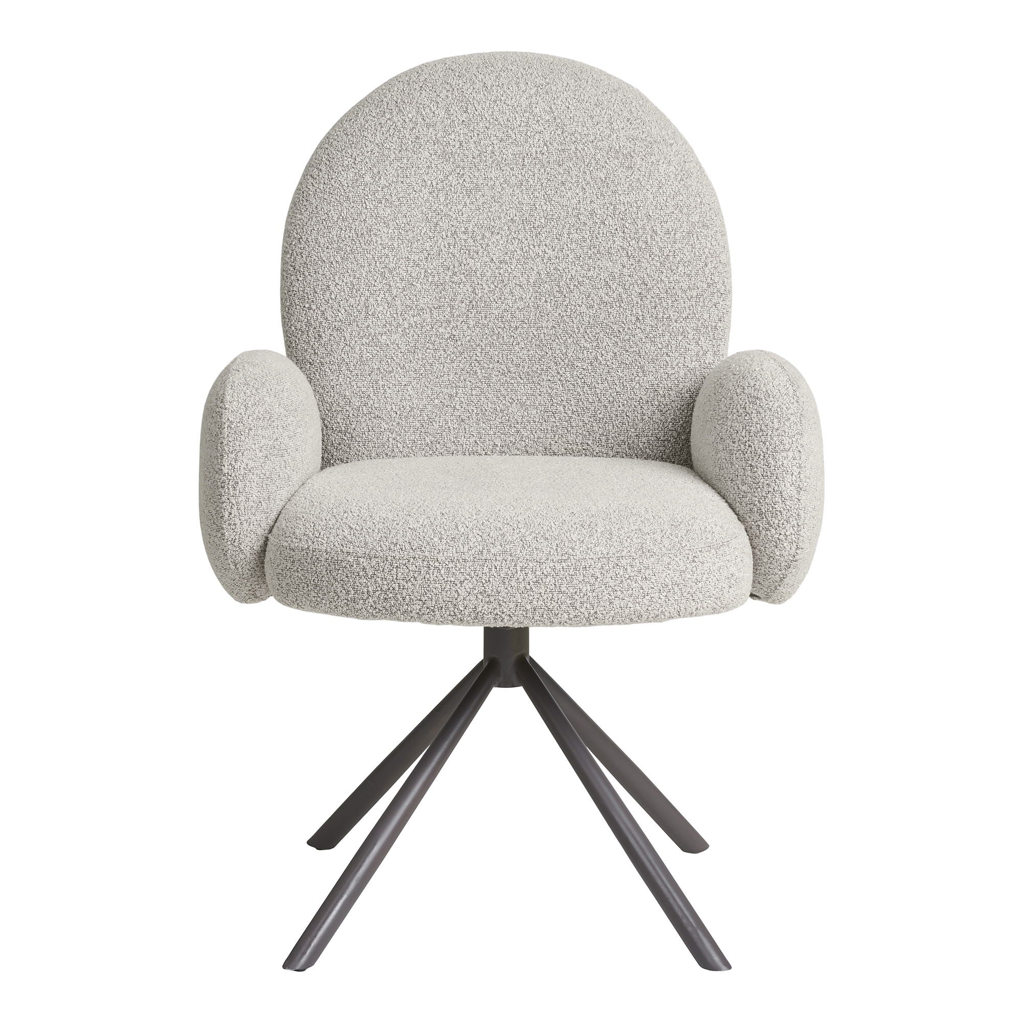 Lana Swivel Dining chair – Sand Bouclé By House Nordic