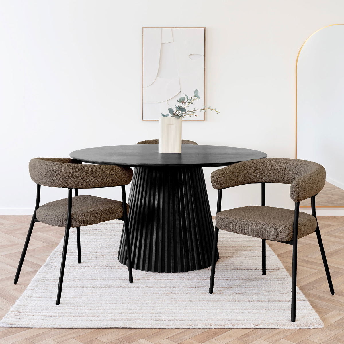 Trivio Dining Chair – Brown by House Nordic (Set of 2)