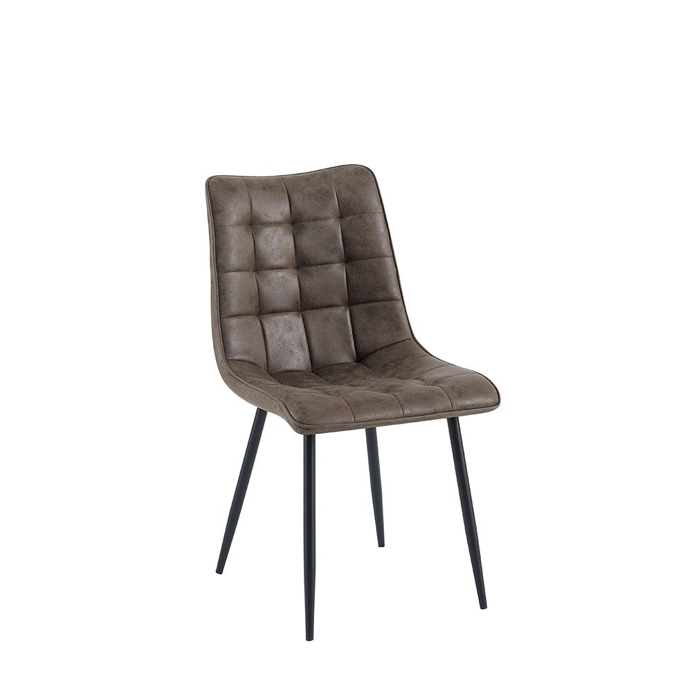Lucille dining chair in mango wood – front three-quarter view