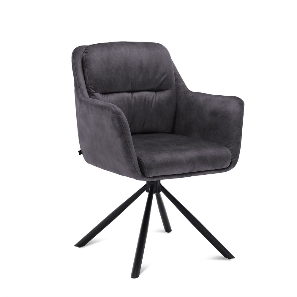 Talas dining chair in mango wood – front three-quarter view