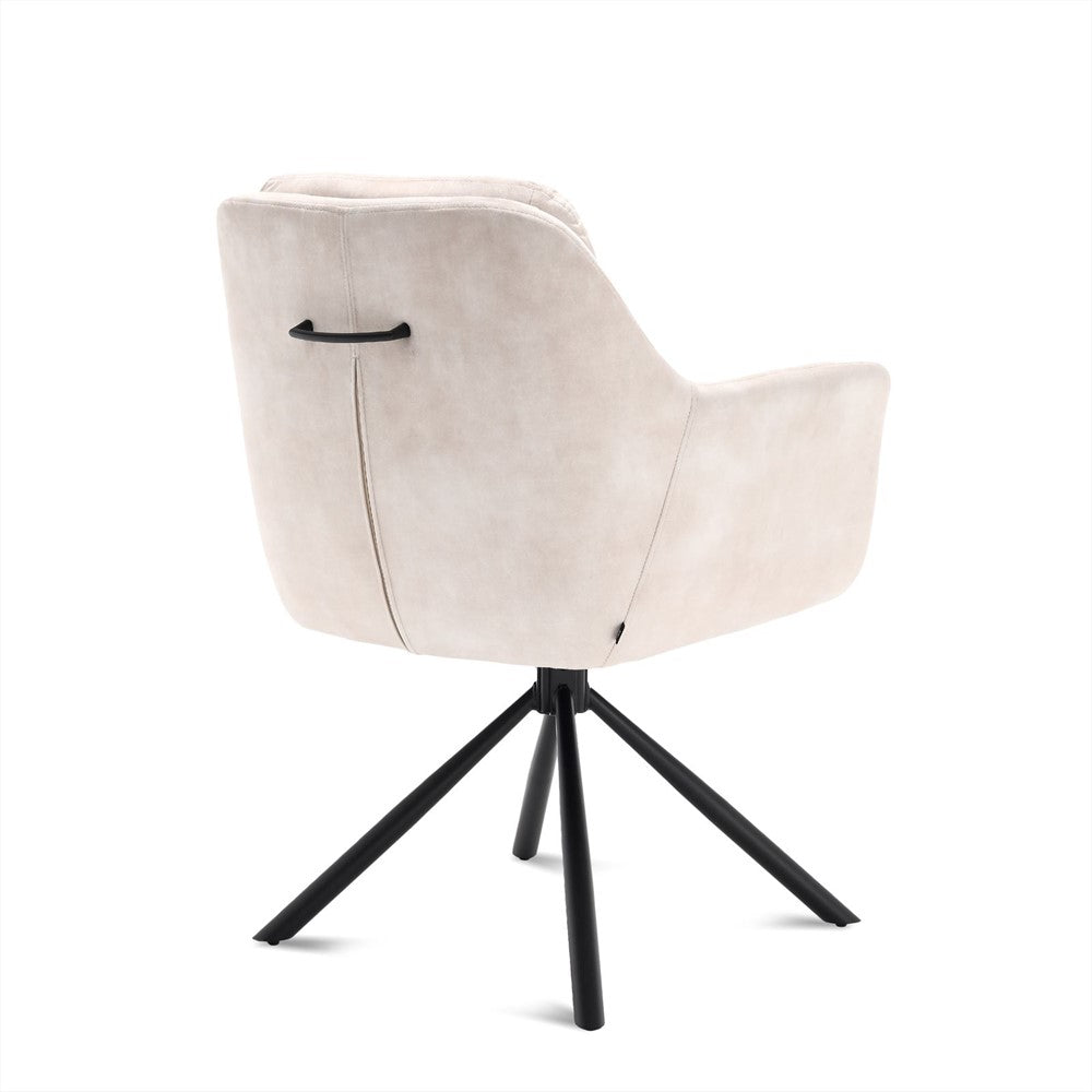 Talas dining chair in mango wood – front view