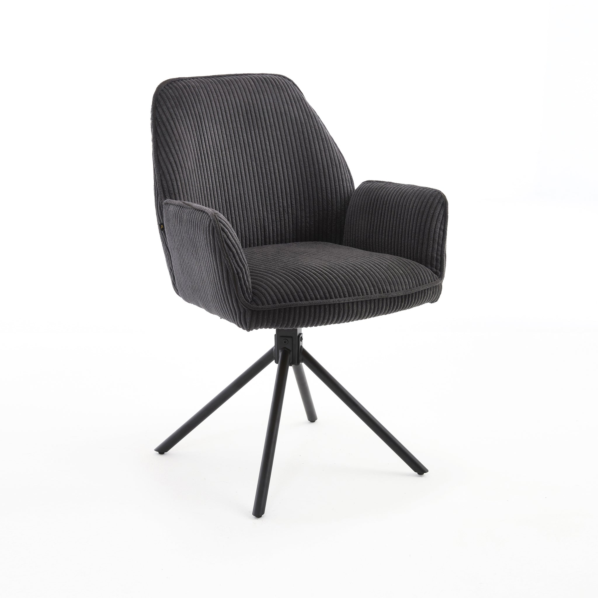 Noah dining chair in mango wood – front three-quarter view