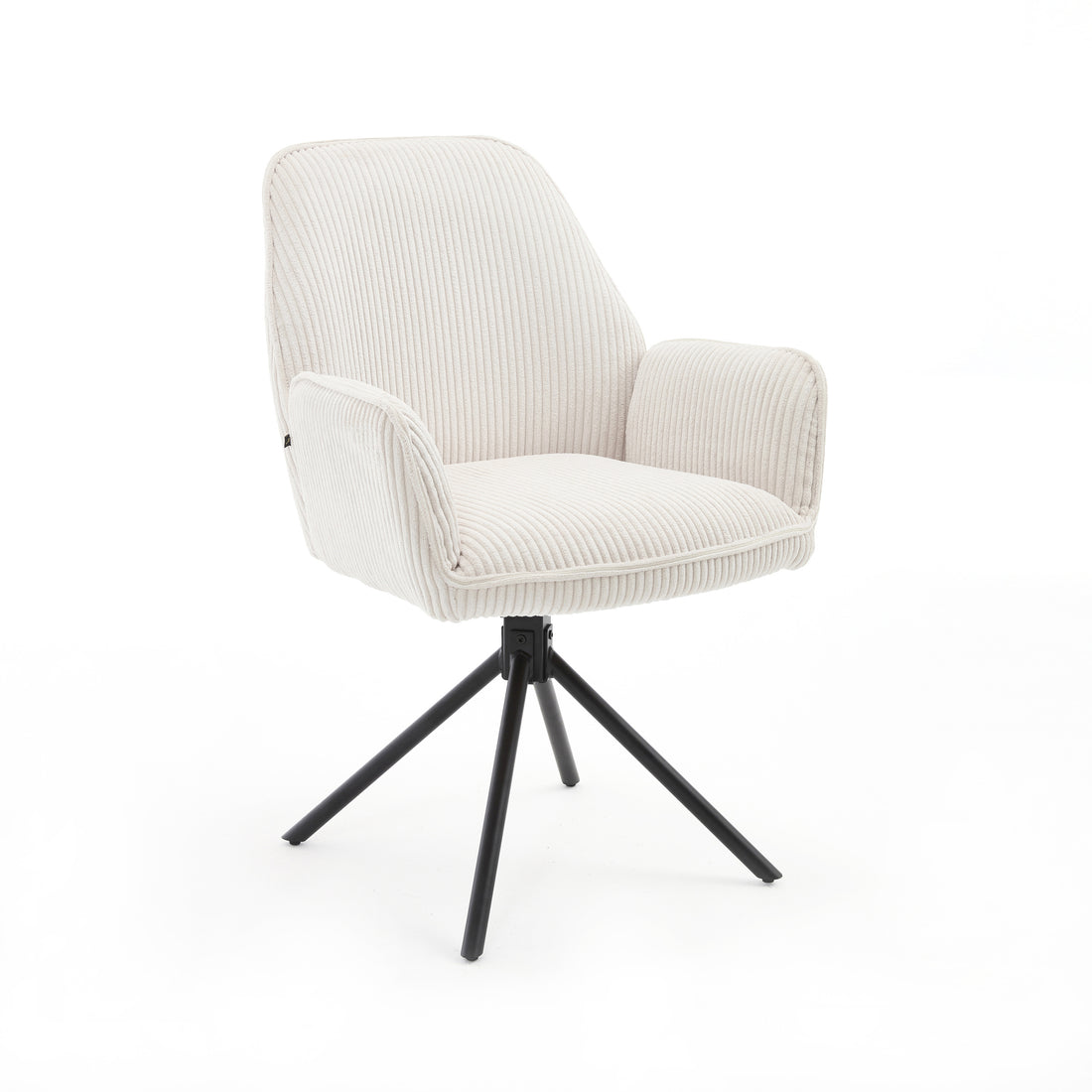 Noah dining chair in mango wood – front three-quarter view