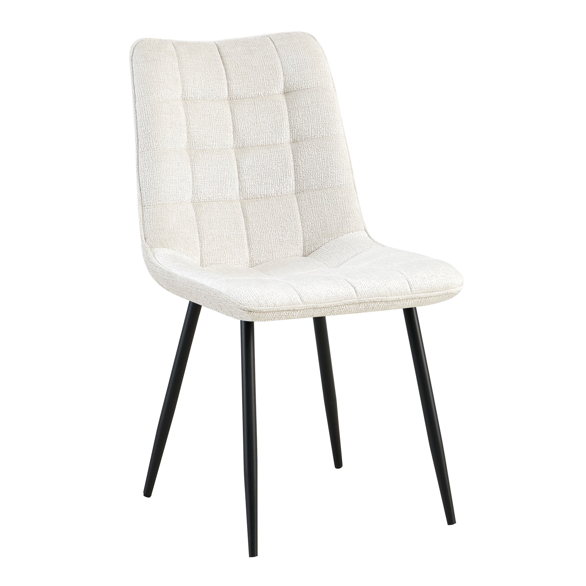 Lucille dining chair in mango wood – front three-quarter view