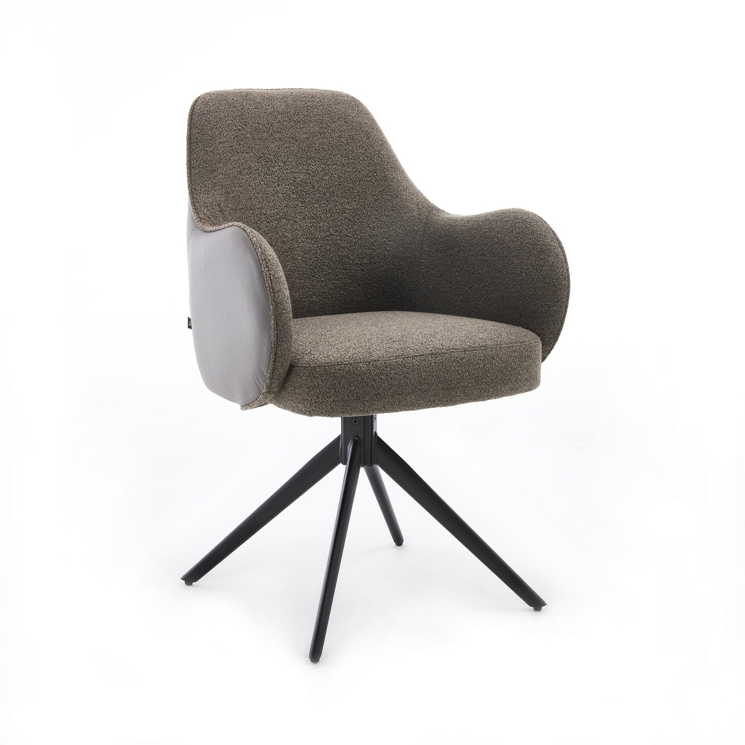 Kyler dining chair in mango wood – front three-quarter view