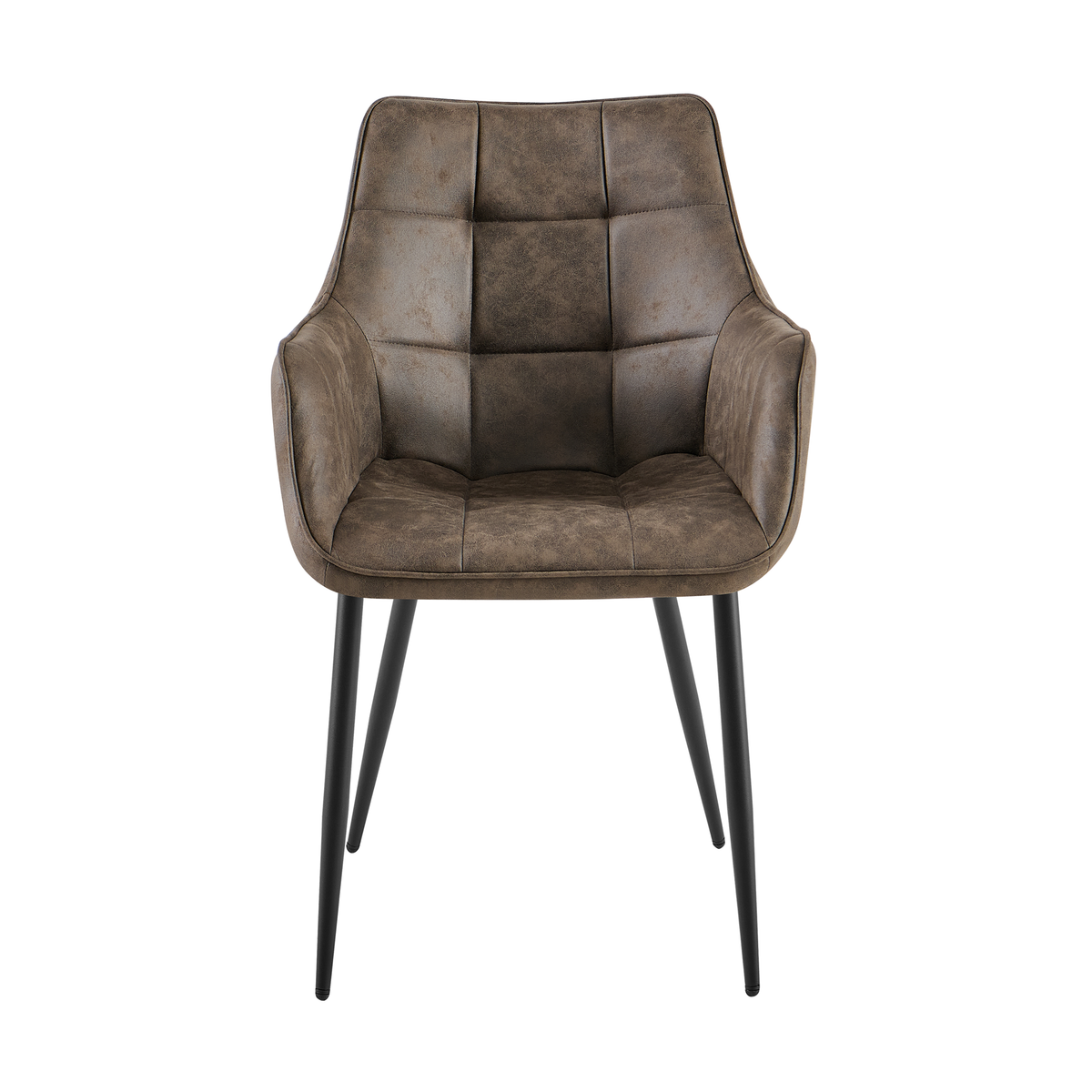 Lucille Dining Chair with Armrests – Light Brown by Benoa