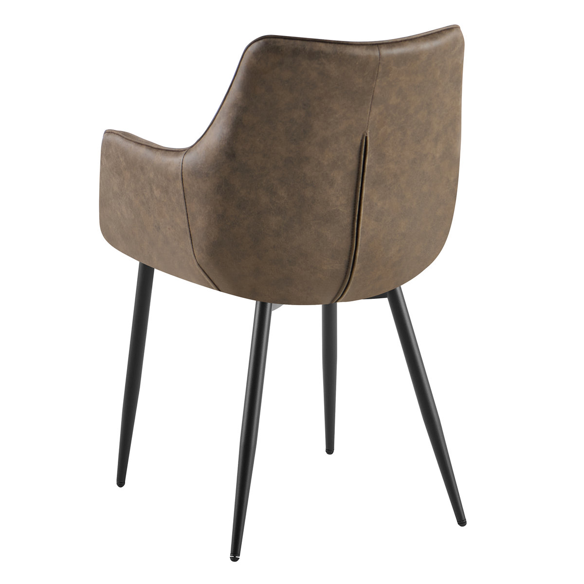 Lucille Dining Chair with Armrests – Light Brown by Benoa