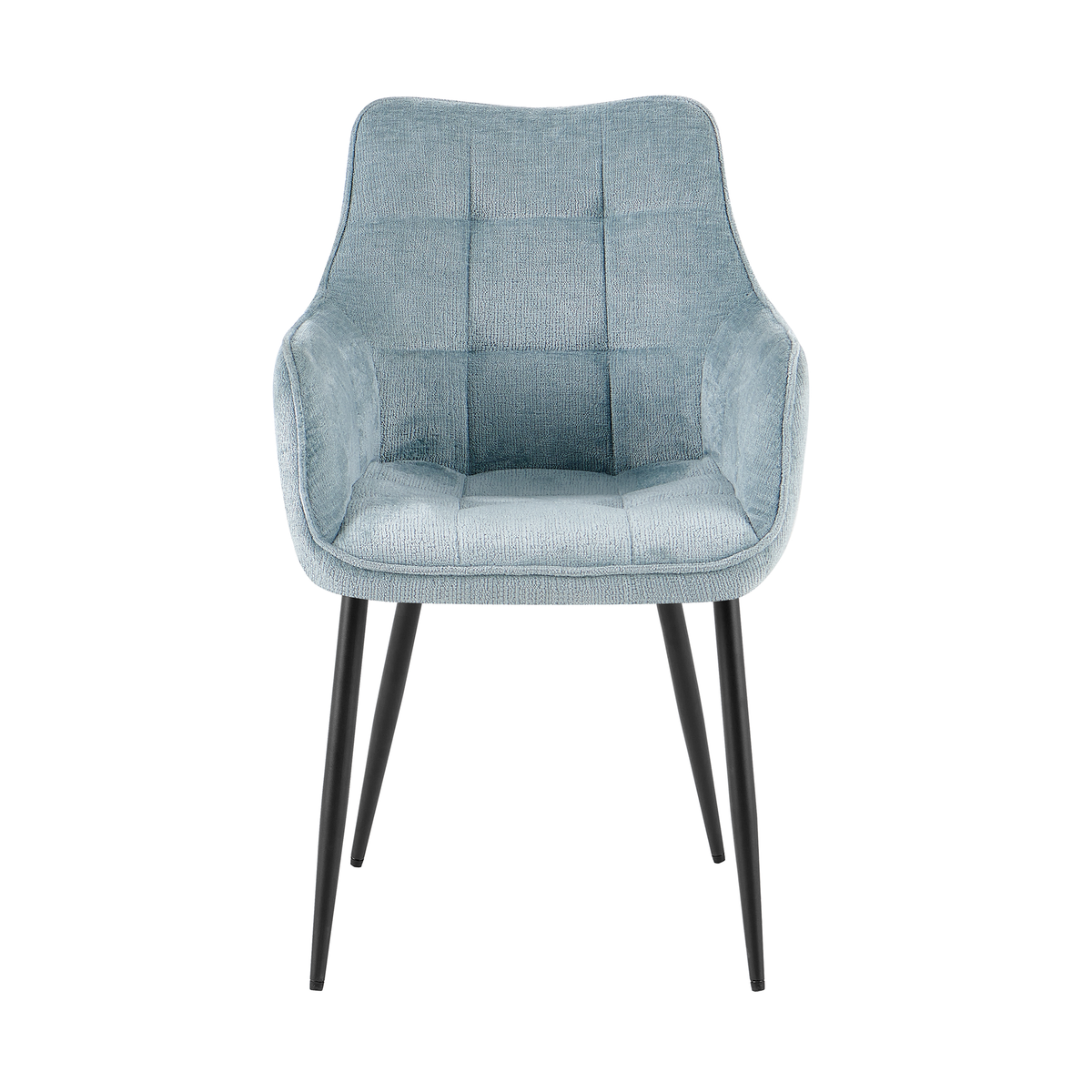 Lucille Dining Chair with Armrests – Light Blue by Benoa