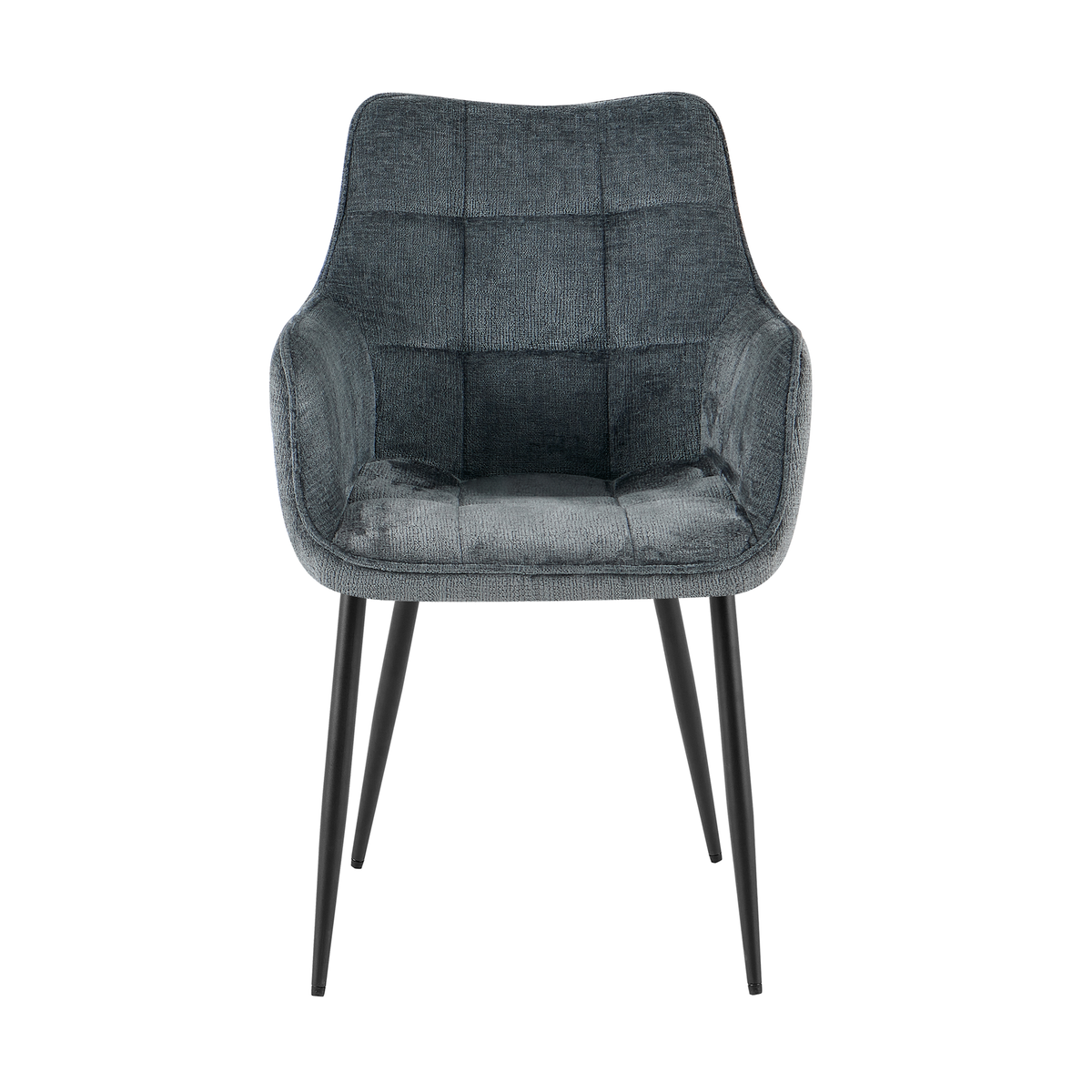 Lucille Dining Chair with Armrests – Petrol by Benoa
