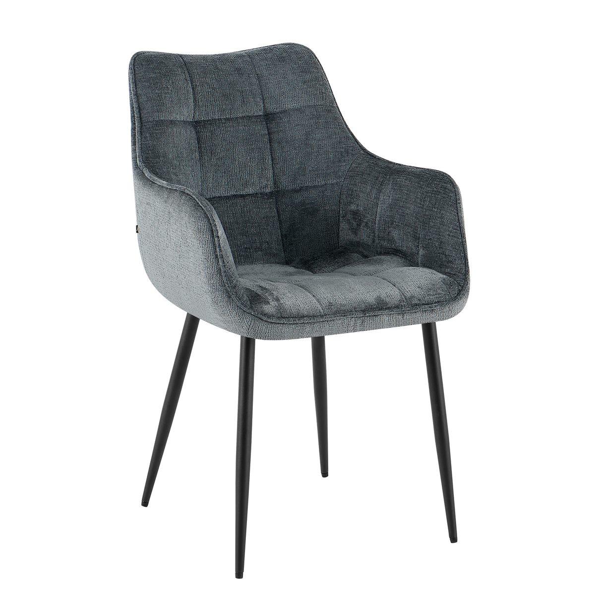 Lucille Dining Chair with Armrests – Petrol by Benoa