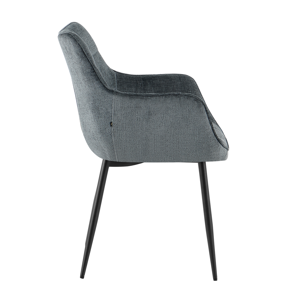 Lucille Dining Chair with Armrests – Petrol by Benoa