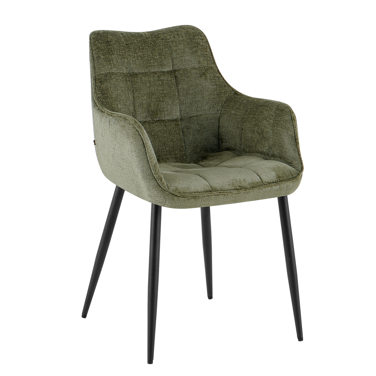 Lucille Dining Chair with Armrests – Green by Benoa