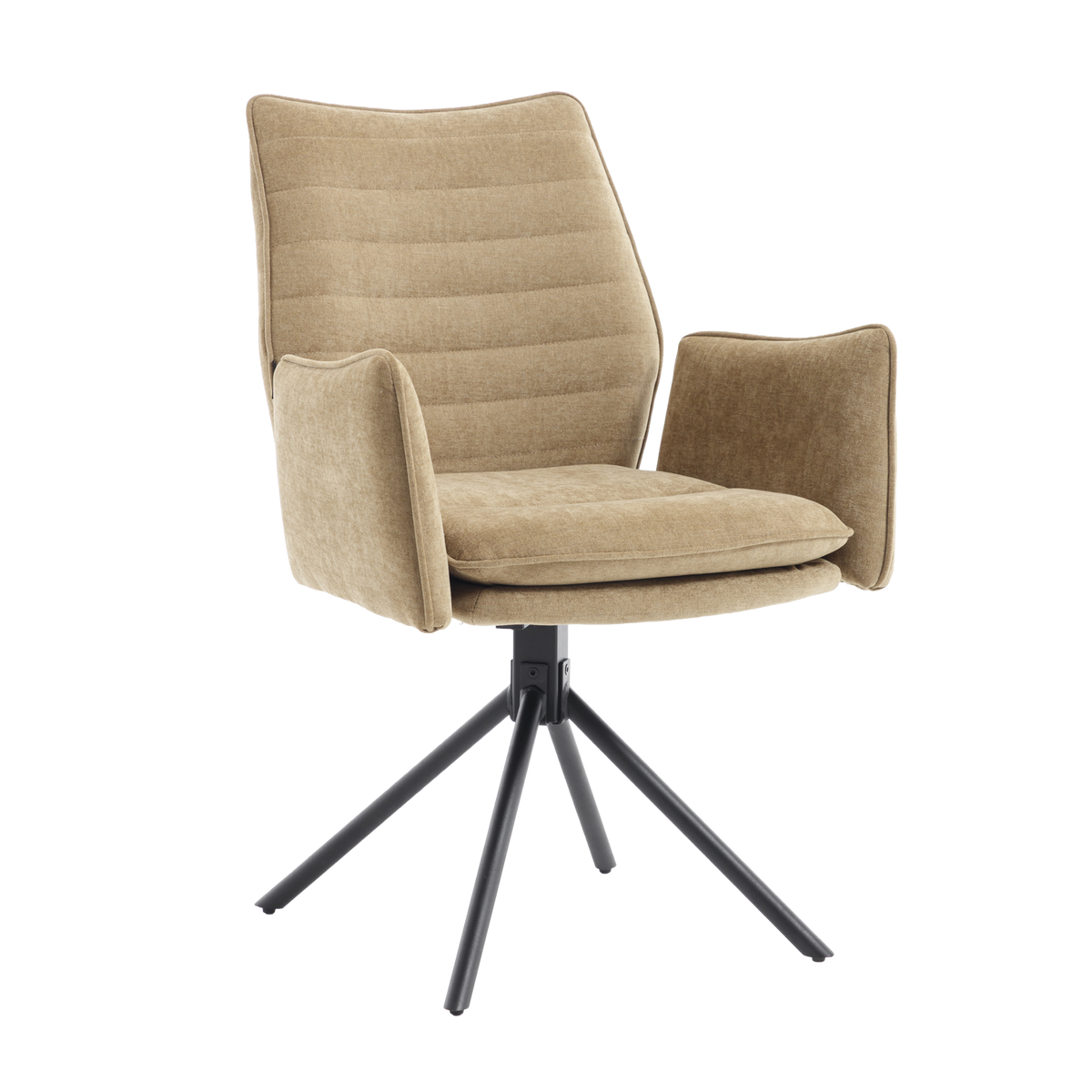 Tim Dining Chair with Armrests – Khaki Green, Maloy 69 by Benoa