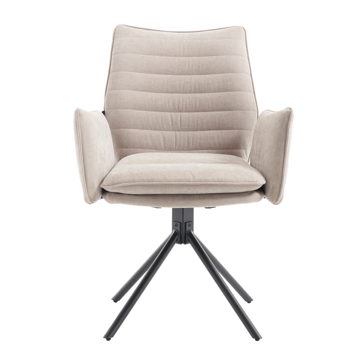 Tim Dining Chair with Armrests – Beige, Maloy 31 by Benoa