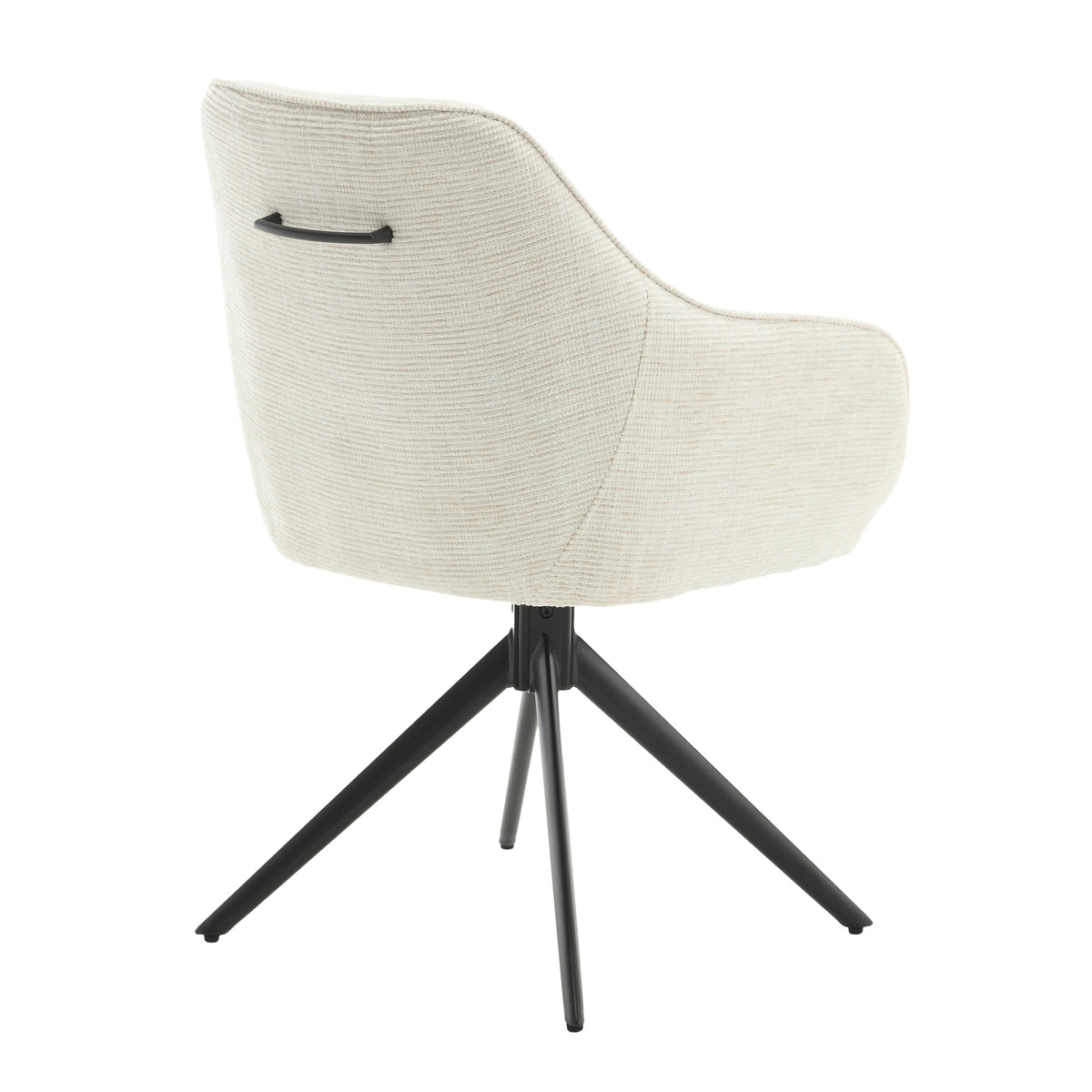 Thomas Swivel Dining Chair – Sand by Livingfurn (Set of 2)