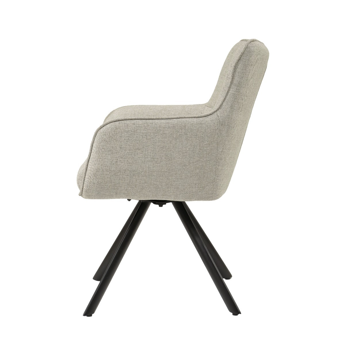 Tori Swivel Dining Chair – Sand by Livingfurn (Set of 2)