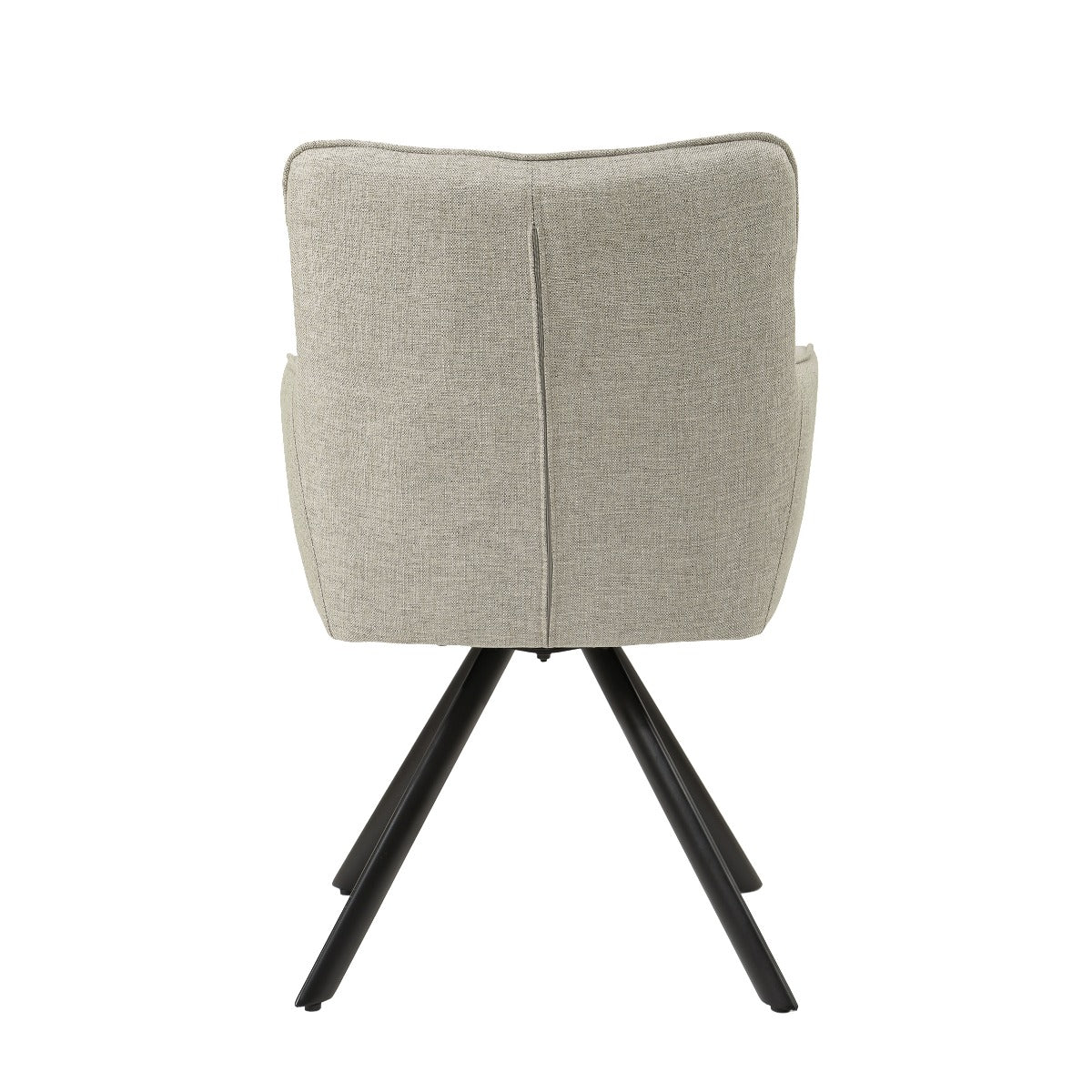 Tori Swivel Dining Chair – Sand by Livingfurn (Set of 2)