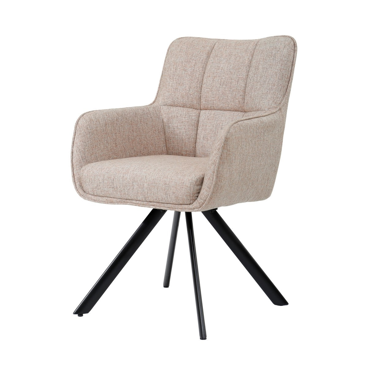 Tori Swivel Dining Chair – Salmon by Livingfurn (Set of 2)