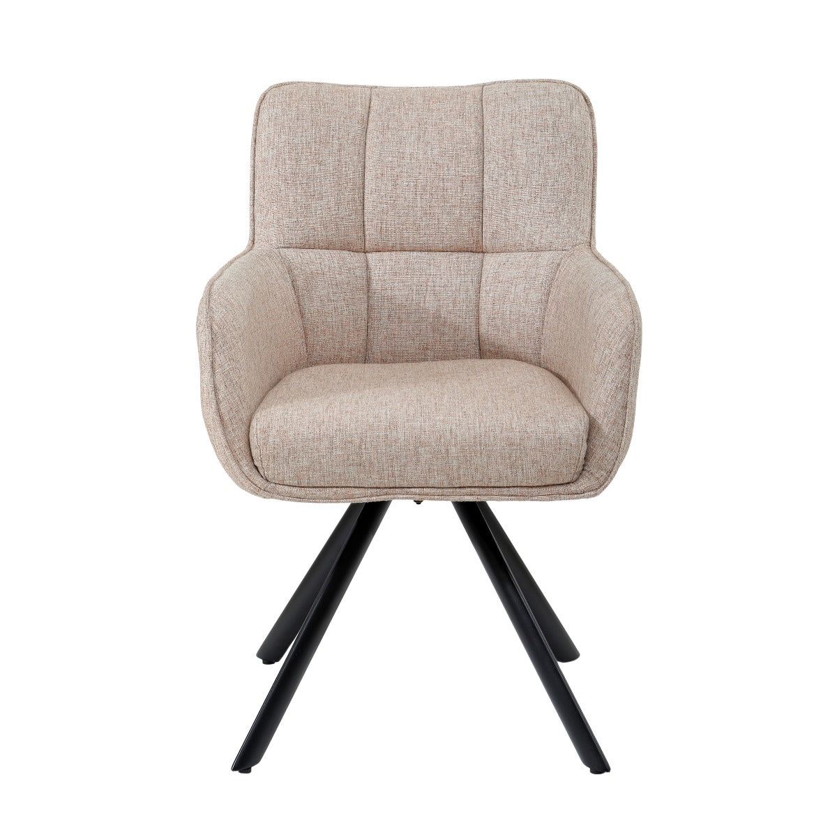 Tori Swivel Dining Chair – Salmon by Livingfurn (Set of 2)