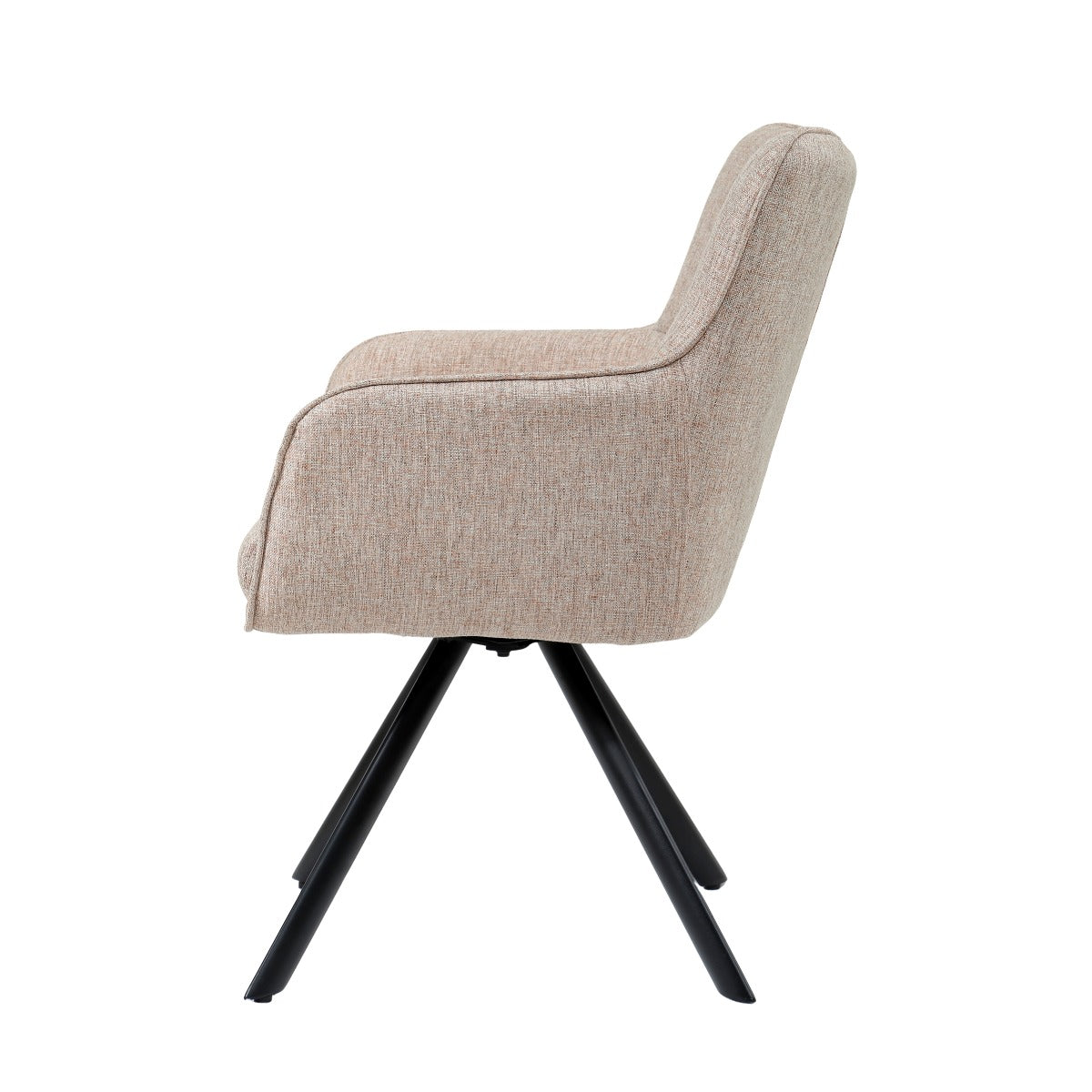 Tori Swivel Dining Chair – Salmon by Livingfurn (Set of 2)