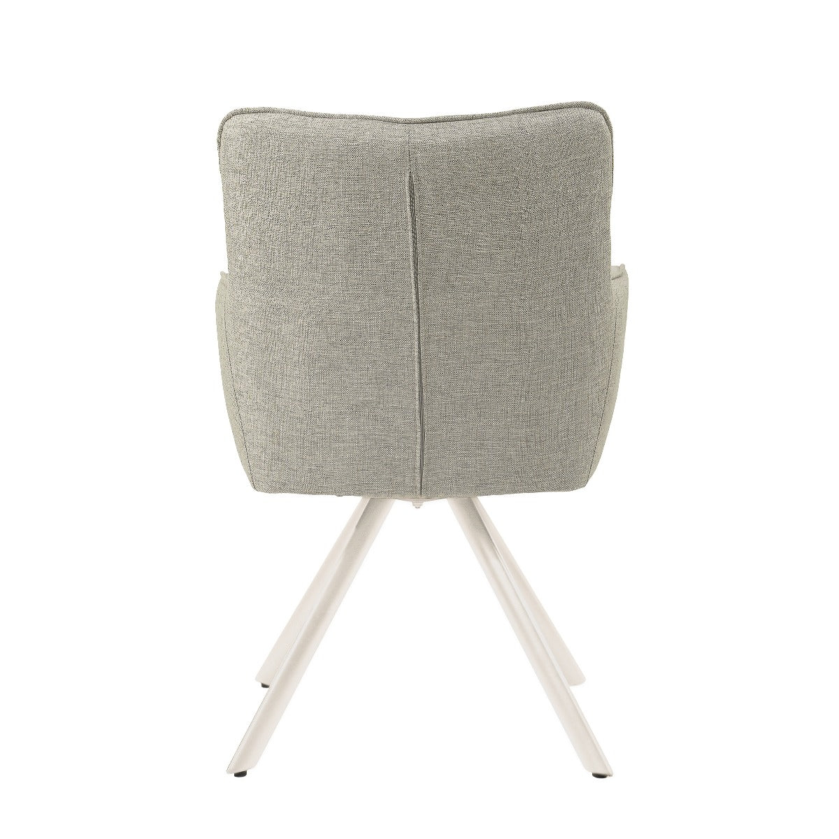 Tori Swivel Dining Chair – Sand Natural by Livingfurn (Set of 2)