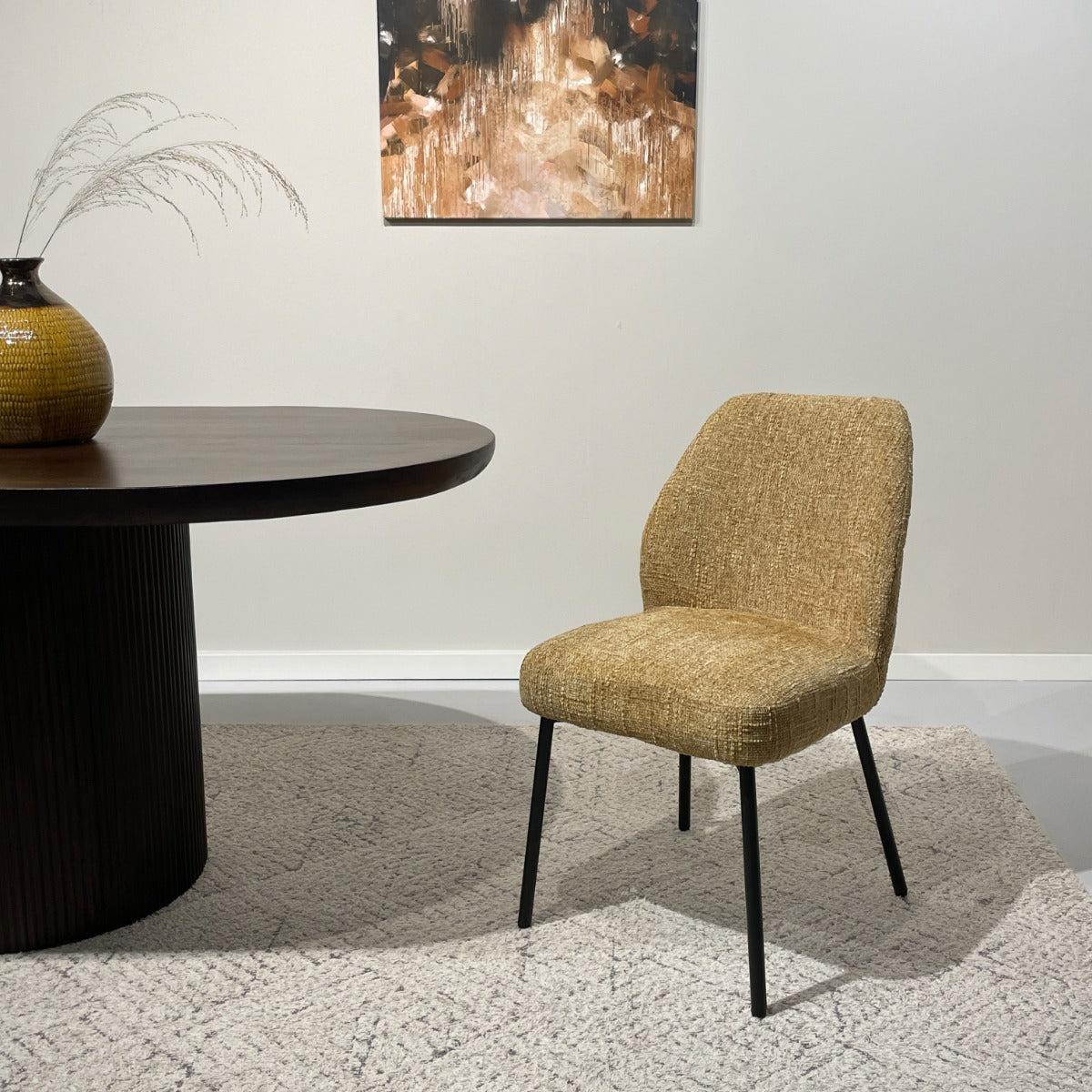 Tess Dining Chair – Honey by Livingfurn (Set of 2)