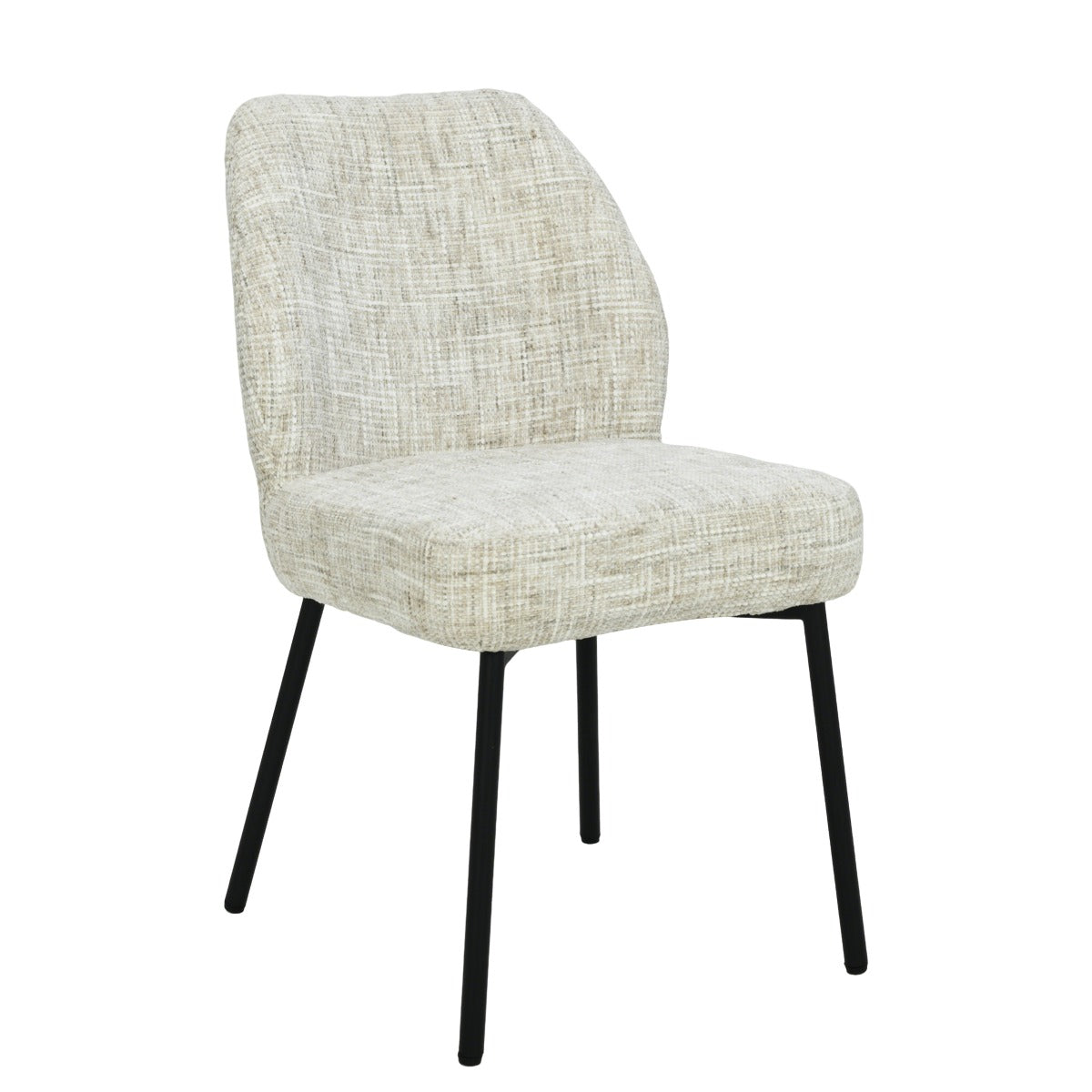 Tess Dining Chair – Cream by Livingfurn (Set of 2)
