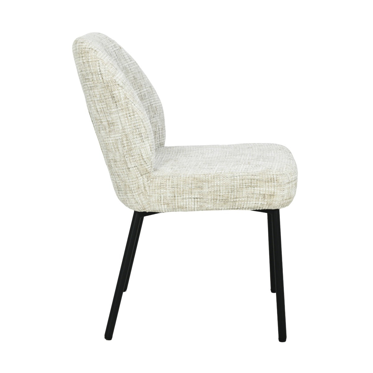 Tess Dining Chair – Cream by Livingfurn (Set of 2)