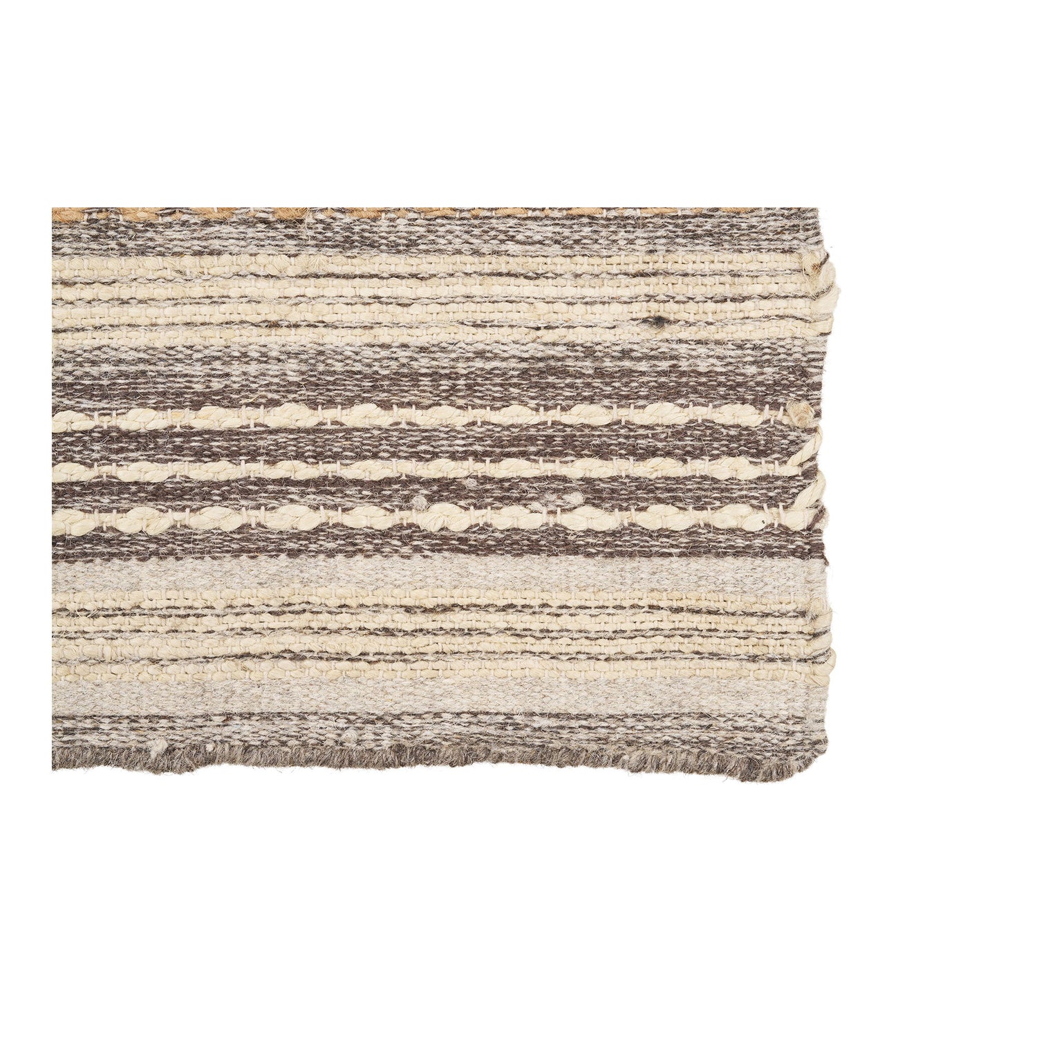 Morena hallway runner in natural, 180 cm – front three-quarter view
