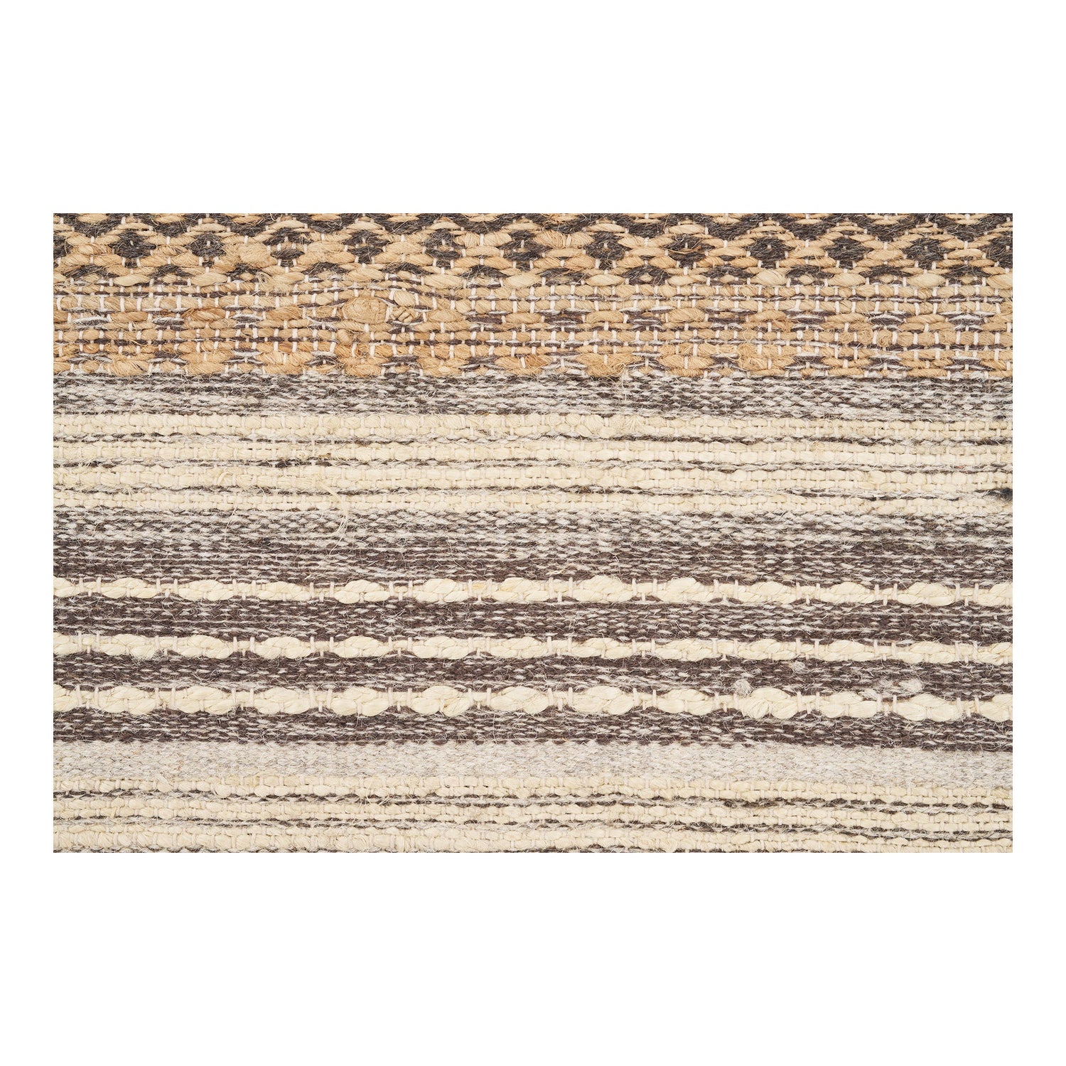 Morena hallway runner in natural, 180 cm – front view