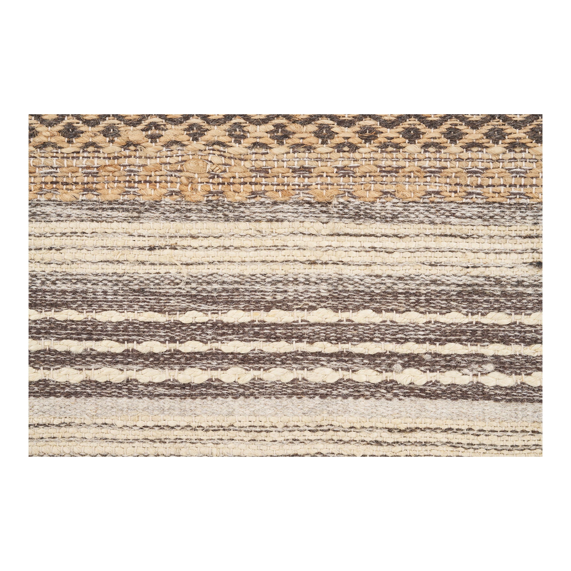 Morena hallway runner in natural, 180 cm – front view