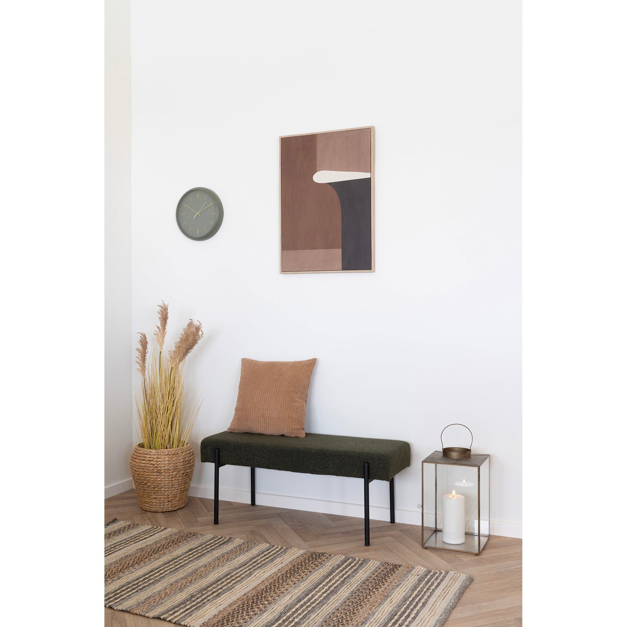 Morena hallway runner in natural, 180 cm – leg and base detail