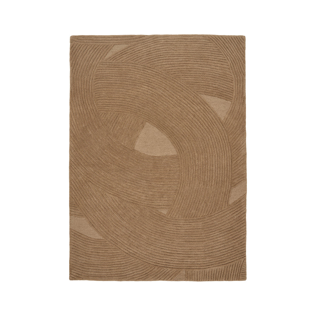 Pune rug in brown, 230 cm – styled in a living interior