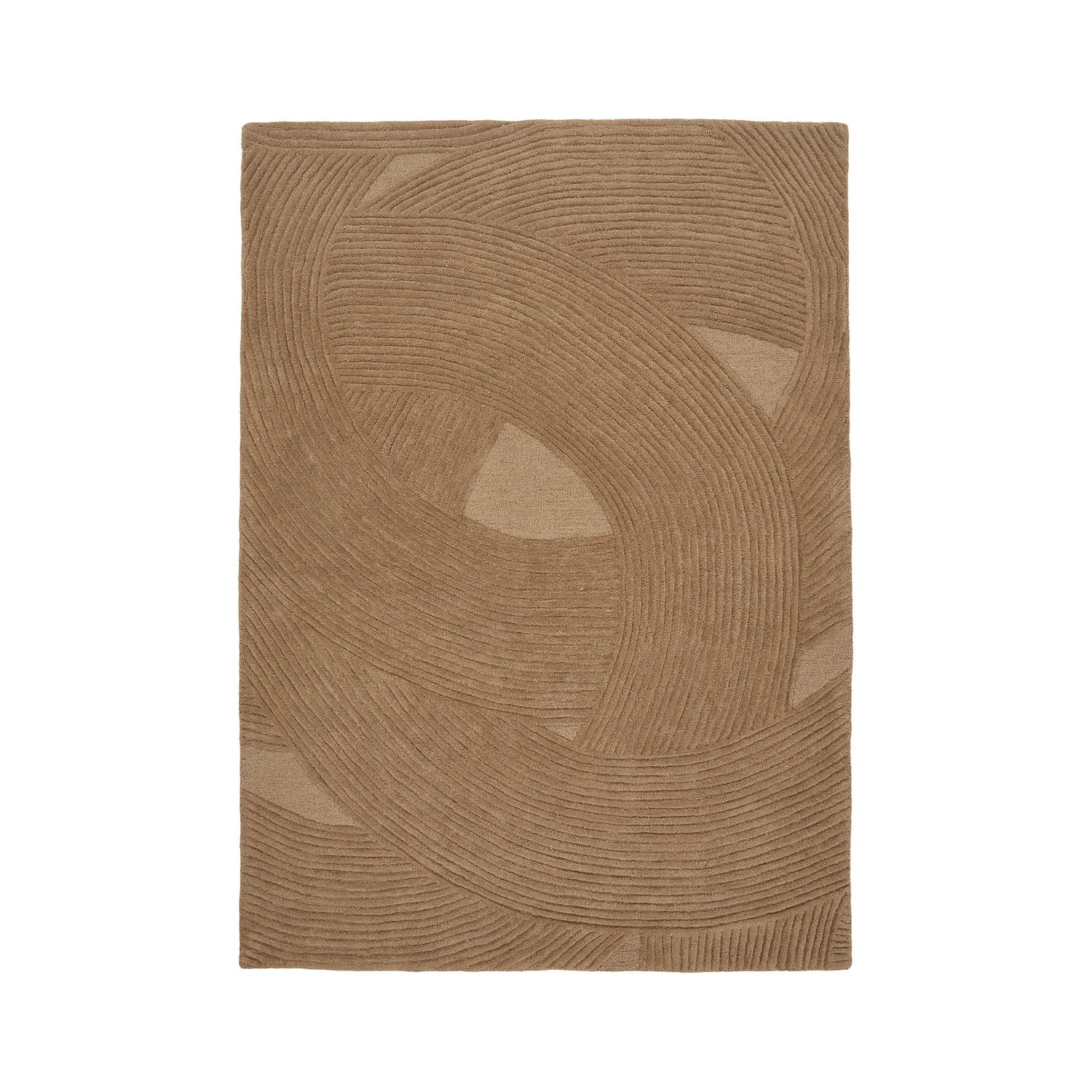Pune rug in brown, 230 cm – styled in a living interior