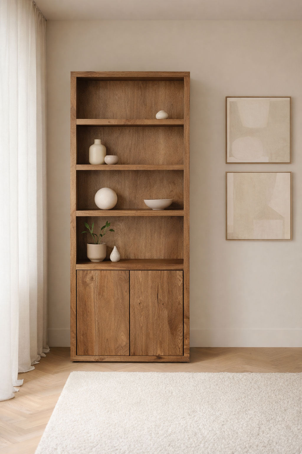 Boekenkast Hugo Brown - 4 vakken | 80 cm