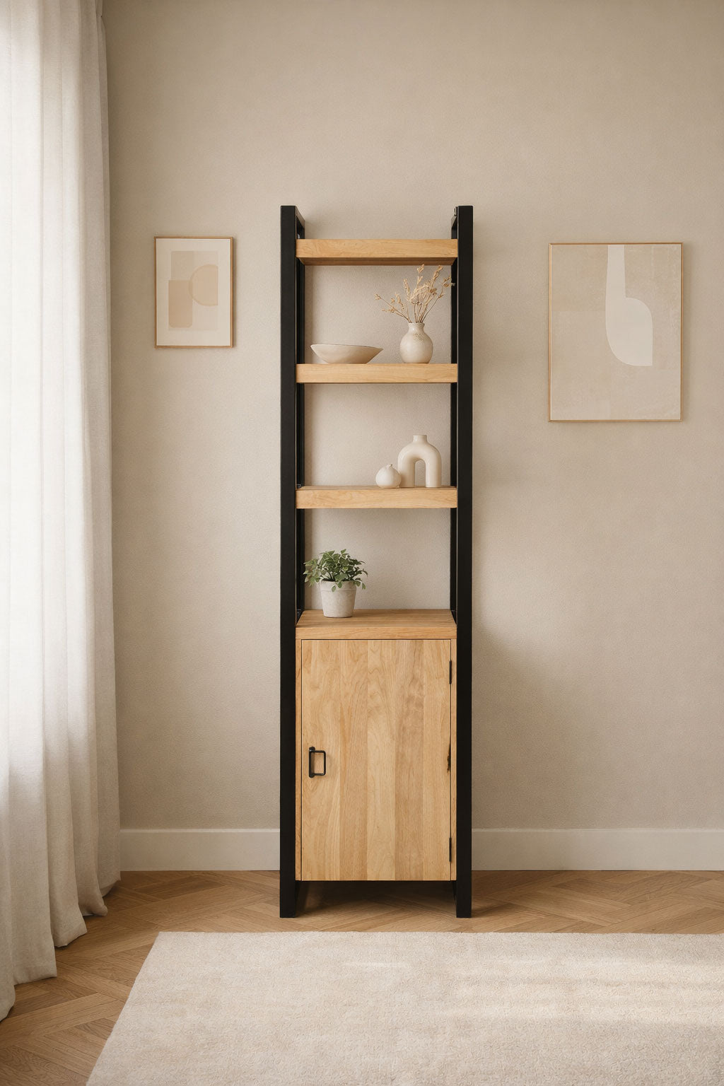 Boekenkast Rio Natural - Deur | 55 cm